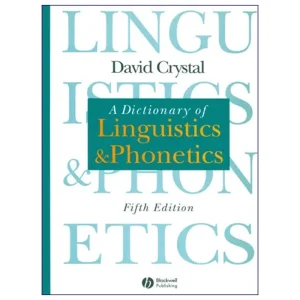 A Dictionary Of Linguistics And Phonetics Fifth Edition