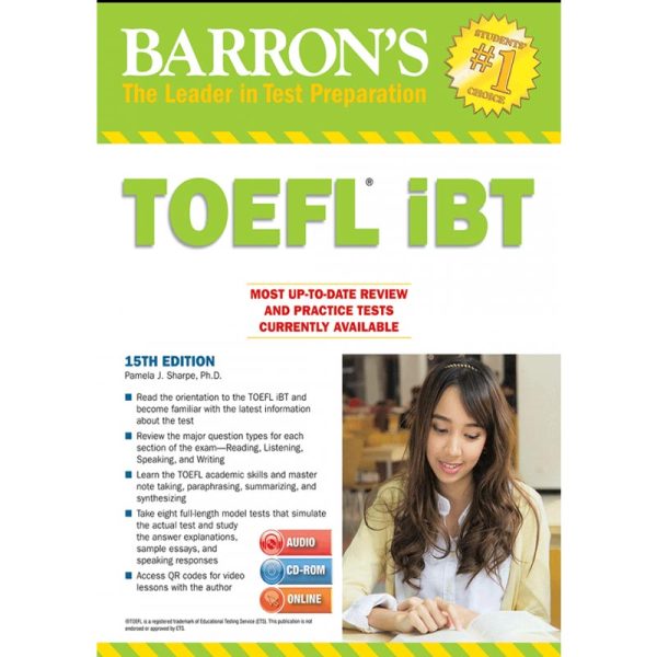 Barrons TOEFL iBT 15th Edition - تصویر 1